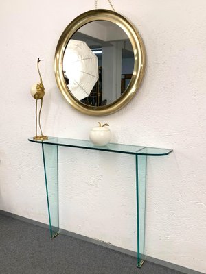 Mid-Century Italian Brass Narciso Mirror by Sergio Mazza for Artemide, 1960s-JDR-1125947