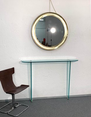 Mid-Century Italian Brass Narciso Mirror by Sergio Mazza for Artemide, 1960s-JDR-1125947