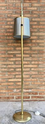 Mid-Century Italian Brass Pendant Floor Lamp, 1960s-NOU-807107