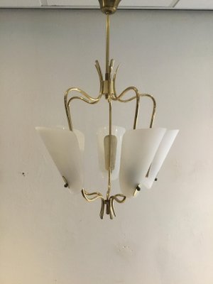 Mid-Century Italian Brass Pendant Lamp, 1950s-SU-673196