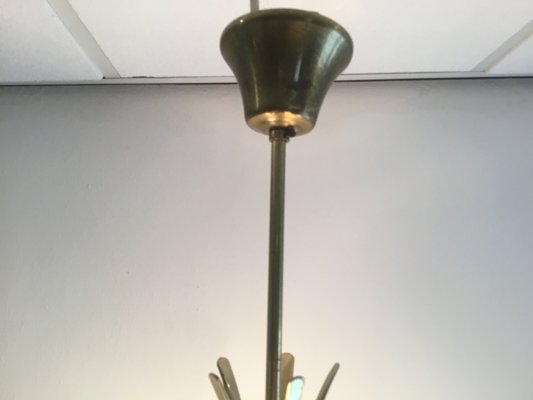 Mid-Century Italian Brass Pendant Lamp, 1950s-SU-673196