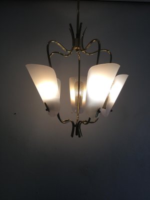 Mid-Century Italian Brass Pendant Lamp, 1950s-SU-673196