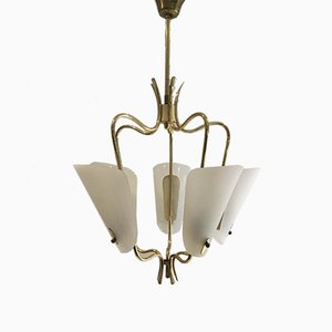 Mid-Century Italian Brass Pendant Lamp, 1950s-SU-673196