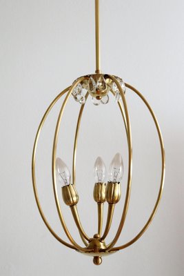 Mid-Century Italian Brass Pendant Lamp in Minimalist Style, 1950s-VNE-965989