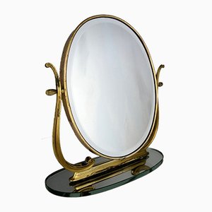 Mid-Century Italian Brass Vanity Mirror from Brusotti-IEI-805802