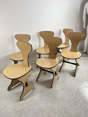 Mid-Century Italian Chairs, 1960s, Set of 6-YST-1821118