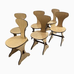 Mid-Century Italian Chairs, 1960s, Set of 6-YST-1821118