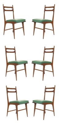 Mid Century Italian Chairs, Set of 6-GKB-1073150