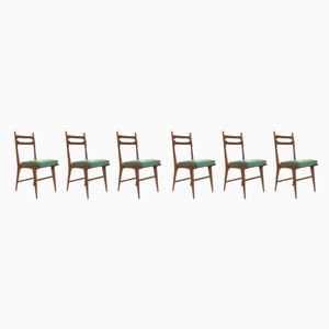 Mid Century Italian Chairs, Set of 6-GKB-1073150