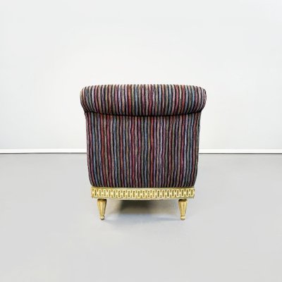 Mid-Century Italian Chaise Longue with Missoni Striped Fabric, 1950s-GDD-1179957