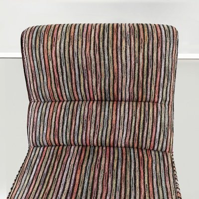 Mid-Century Italian Chaise Longue with Missoni Striped Fabric, 1950s-GDD-1179957