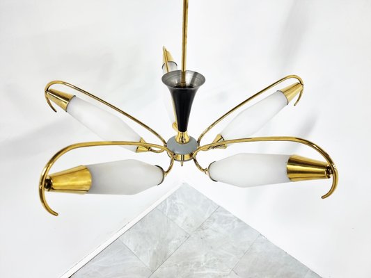 Mid-Century Italian Chandelier, 1960s-IRH-1186886