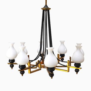 Mid-Century Italian Chandelier from Stilnovo, 1950s-JQO-635750