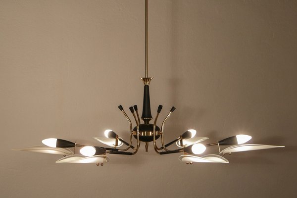 Mid-Century Italian Chandelier from Stilnovo, 1957-MTX-1748679