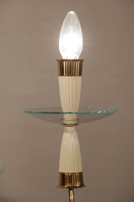 Mid-Century Italian Chandelier in the style of Fontana Arte, 1950-MTX-2027747