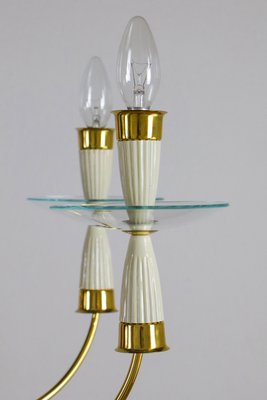 Mid-Century Italian Chandelier in the style of Fontana Arte, 1950-MTX-2027747