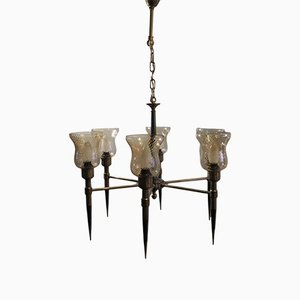 Mid-Century Italian Chandelier-UKG-1135076