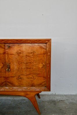 Mid-Century Italian Cherrywood and Walnut Sideboards, 1950s, Set of 2-KNM-618384