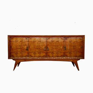 Mid-Century Italian Cherrywood and Walnut Sideboards, 1950s, Set of 2-KNM-618384