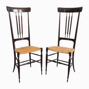 Mid-Century Italian Chiavari Chair by Enzo Rotella, 1950s, Set of 2-RST-1166533