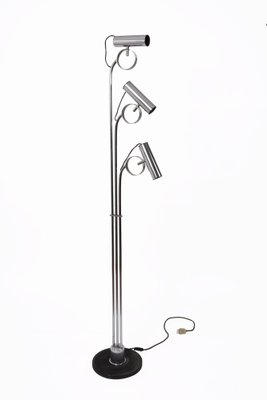 Mid-Century Italian Chromed Steel Floor Lamp with 3 Adjustable Lights, 1970s-JDR-1126124