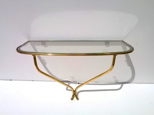 Mid-Century Italian Console and Mirror Set from Fontana Arte, 1940s, Set of 2-EI-451669