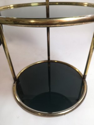 Mid-Century Italian Copper and Tinted Glass Service Table-UWE-1348418