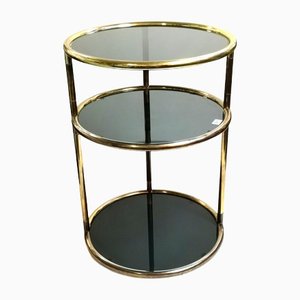 Mid-Century Italian Copper and Tinted Glass Service Table-UWE-1348418