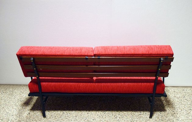 Mid-Century Italian Corduroy Sofa, 1950s-HS-743410