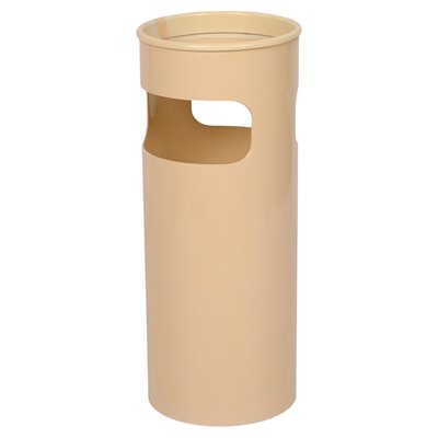 Mid-Century Italian Cream Plastic Umbrella Stand by Gino Colombini for Kartell, 1970s-JDR-1292513