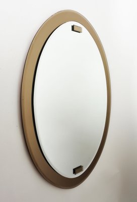 Mid-Century Italian Crystal Wall Mirror, 1960s-JDR-1126086