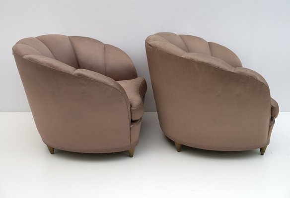 Mid-Century Italian Curved Armchairs by Gio Ponti for Casa E Giardino, 1936, Set of 2-FER-1286789