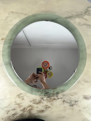 Mid-Century Italian Curved Mirror in the style of Max Ingrand, 1960s-YST-1821087