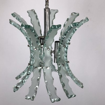 Mid-Century Italian Cut Glass Chandelier from Zeroquattro-OT-935729