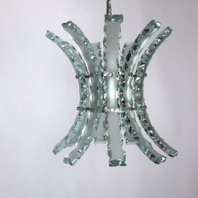 Mid-Century Italian Cut Glass Chandelier from Zeroquattro-OT-935729