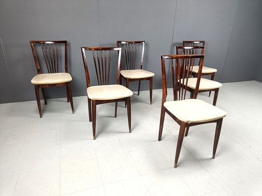 Mid-Century Italian Dining Chairs, 1950s, Set of 6-IRH-2027059