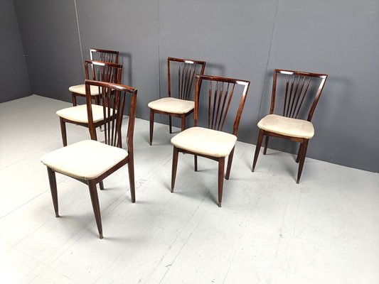 Mid-Century Italian Dining Chairs, 1950s, Set of 6-IRH-2027059