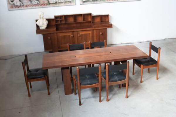 Mid-Century Italian Dining Set with Sideboard by Silvio Coppola for Bernini, 1968, Set of 3-KNM-2036719