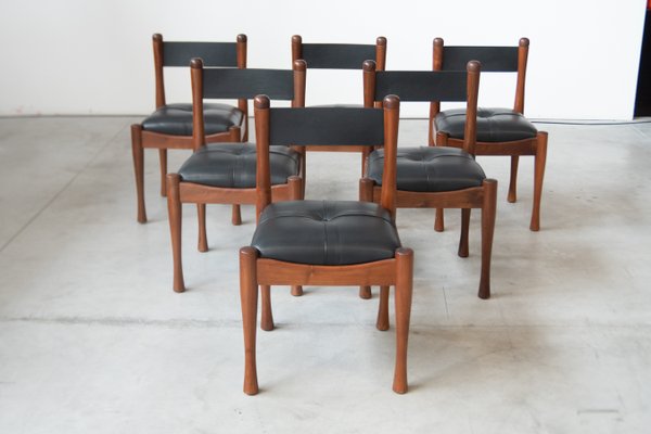 Mid-Century Italian Dining Set with Sideboard by Silvio Coppola for Bernini, 1968, Set of 3-KNM-2036719