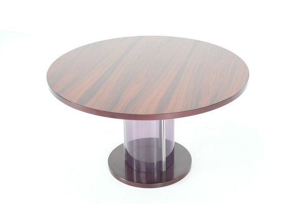 Mid-Century Italian Dining Table with Acrylic Glass Core, 1970s-JG-1796330