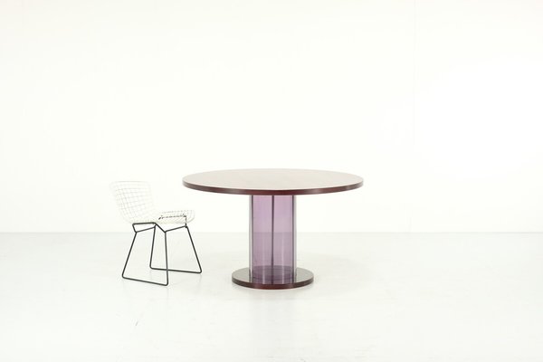 Mid-Century Italian Dining Table with Acrylic Glass Core, 1970s-JG-1796330