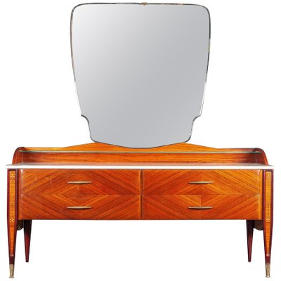 Mid-Century Italian Dresser or Chest of Drawer with Carrara Marble Top, 1970-MBH-1032352