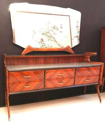 Mid-Century Italian Dresser with Mirror-MBH-1032157