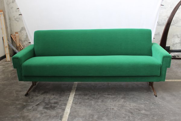 Mid-Century Italian Emerald Green Sofa-HZ-629100