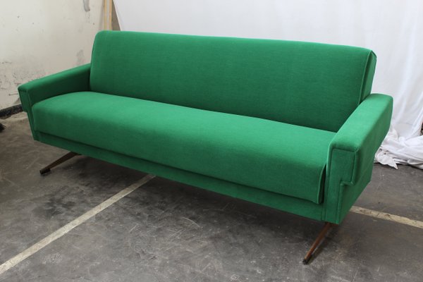 Mid-Century Italian Emerald Green Sofa-HZ-629100