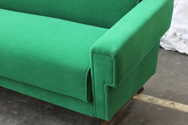 Mid-Century Italian Emerald Green Sofa-HZ-629100