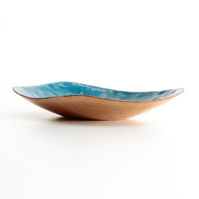 Mid-Century Italian Enameled Copper Bowl, 1950s-EZ-618044