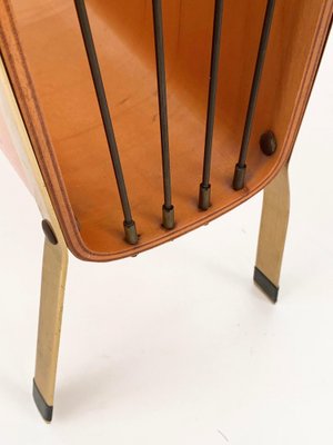 Mid-Century Italian Enameled Metal Magazine Rack, 1950s-JDR-1125994