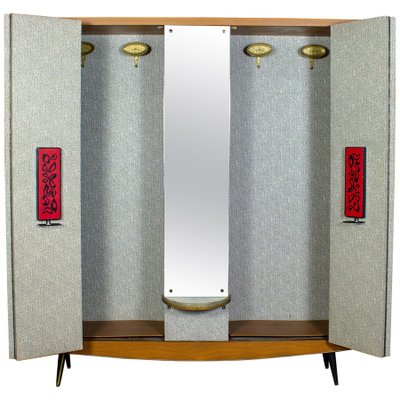 Mid-Century Italian Entrance Wardrobe with Mirror by Umberto Mascagni-MBH-1032610