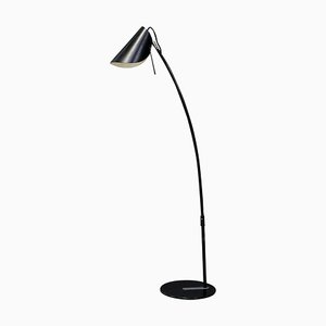 Mid-Century Italian Floor Lamp in Black Aluminium and Iron, 1960s-RCE-1100038